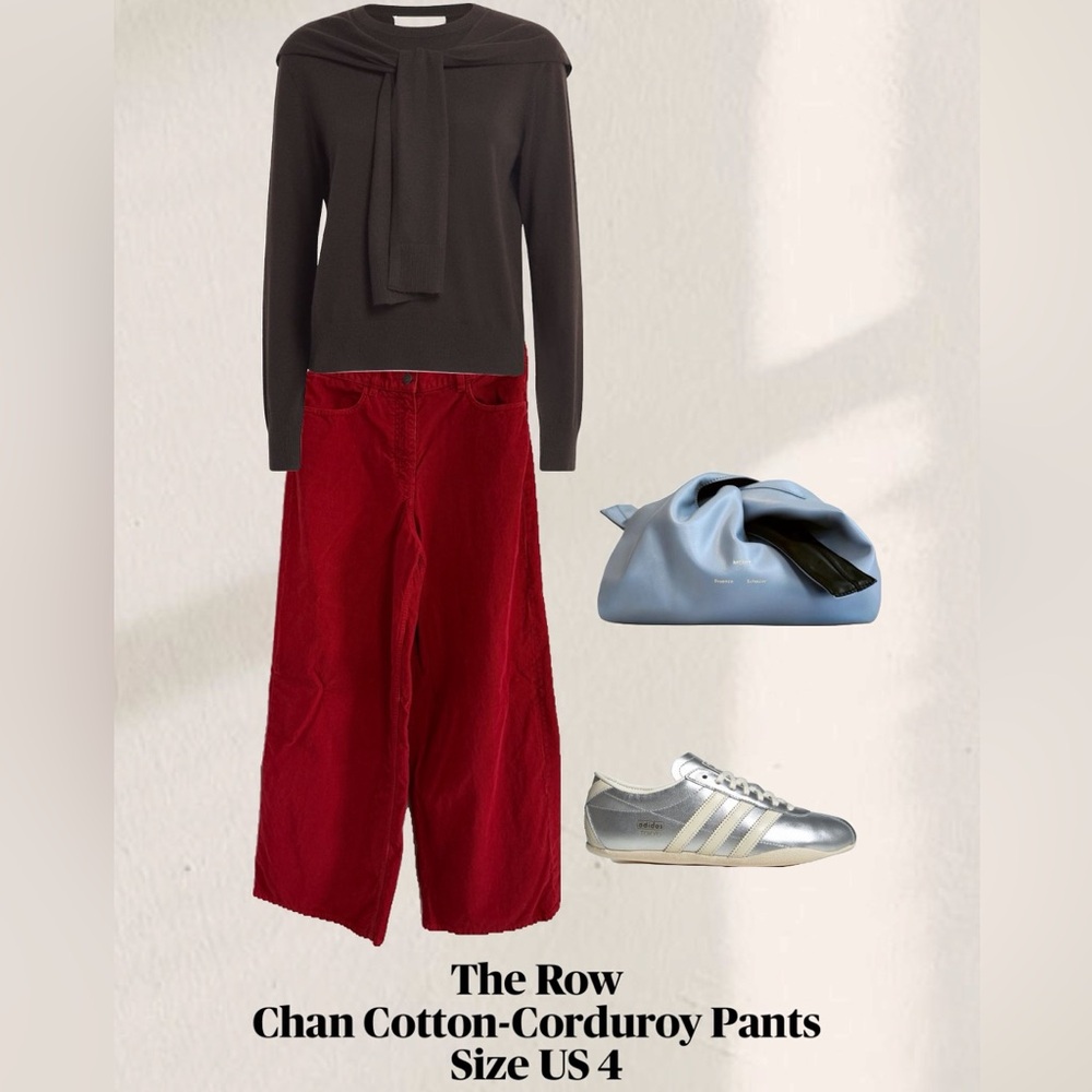 The Row Red Corduroy Pants